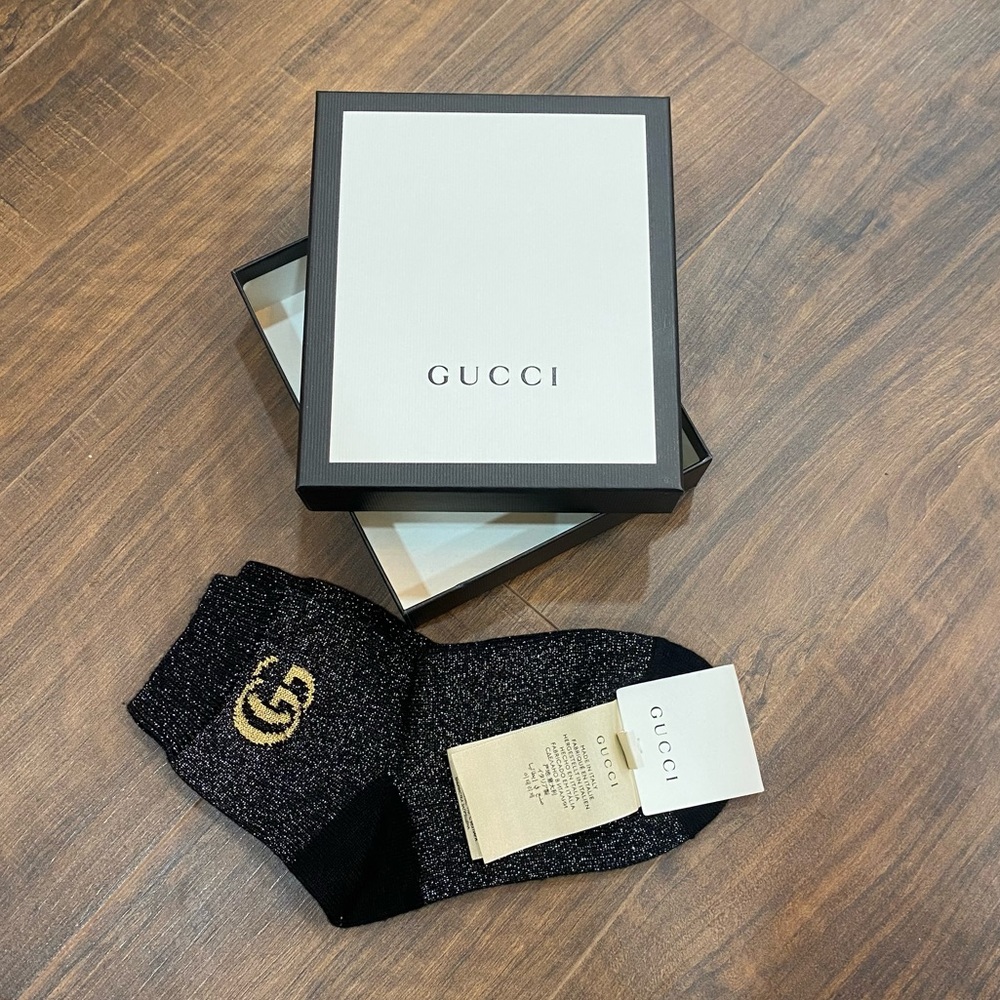 Gucci Socks monogram glitter